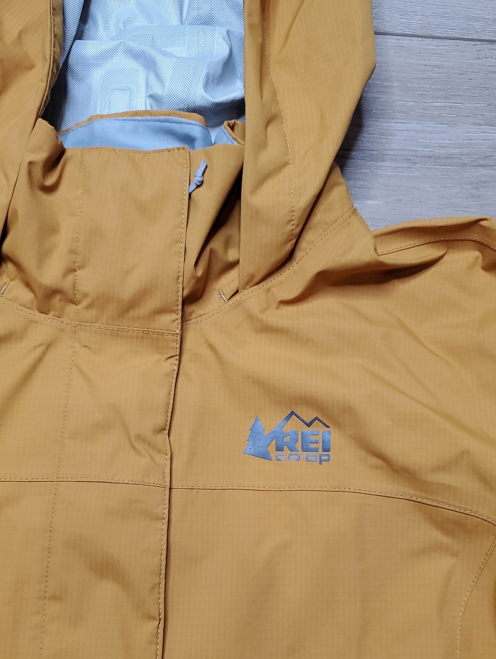REI Co-op Peak 2.5L Jacket Womens Hooded Rain Windbreaker Outdoor Size Large - Picture 3 of 13